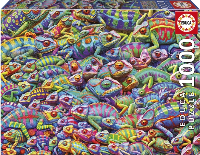 Puzzle EDUCA Chaos mezi chameleony 1000 dílků