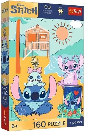 Puzzle Premium Plus Kids Stitch na vlně 160 dílků