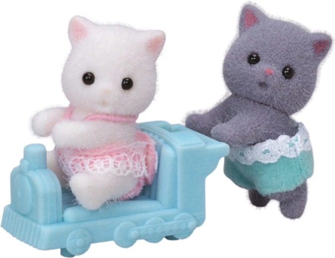 Sylvanian Families perská koťátka – dvojčata s vláčkem