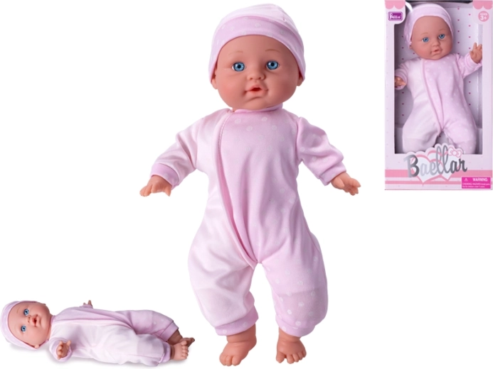 Panenka miminko 30 cm s měkkým tělíčkem, růžová