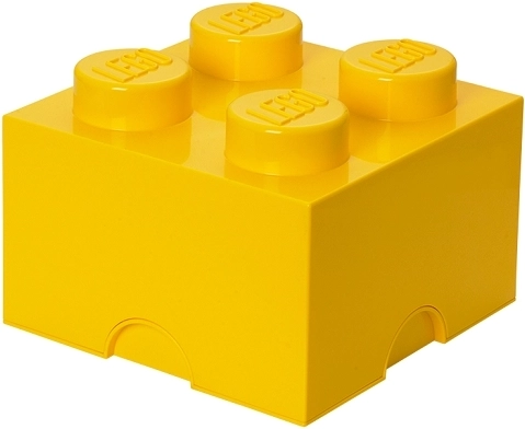 Lego úložný box 4 žlutý