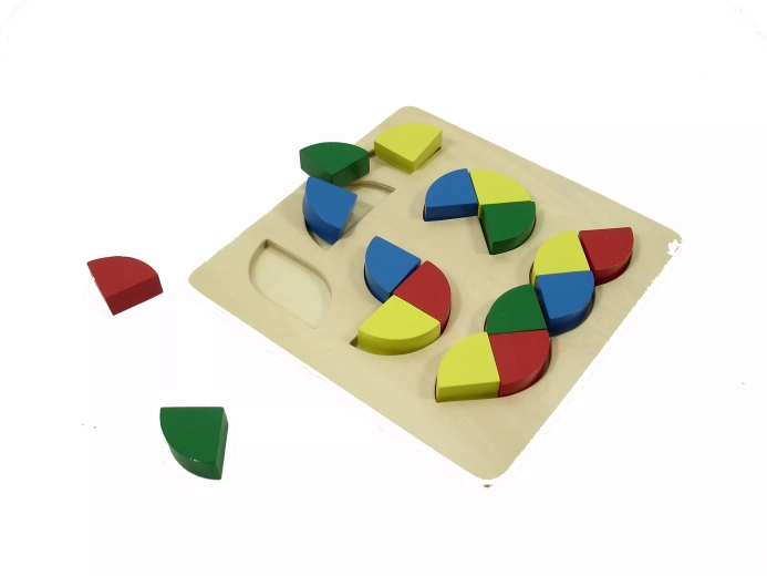 Barevné tvarové puzzle - 1 kus