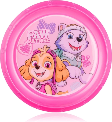 Dětský talíř 22 cm PAW PATROL růžový plastový