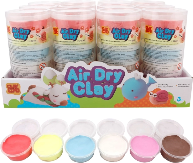 Modelovací hmota schnoucí na vzduchu 6 barev (6×20 g)