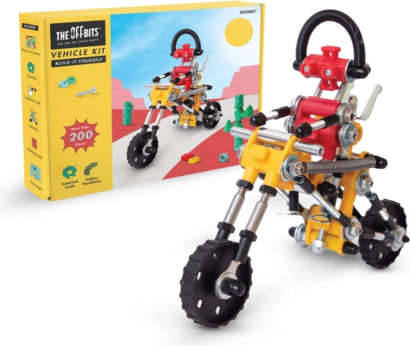 Stavebnice The OffBits RiderBit – robot na motorce