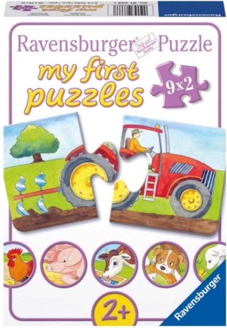Ravensburger moje první puzzle na statku 9×2 dílky