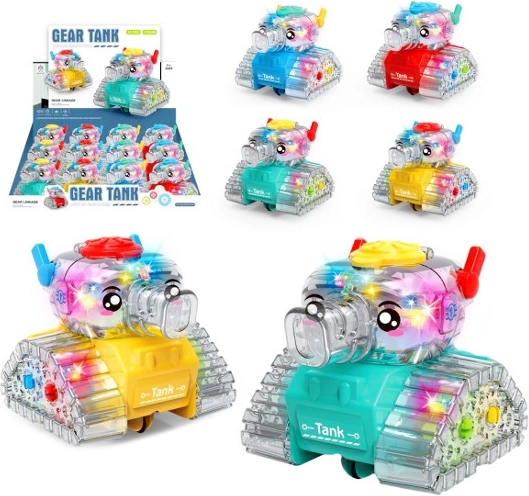 Průhledný tank se světlem