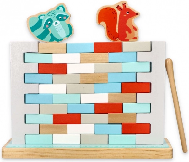 Dřevěná balanční hra NEZBOŘ ZEĎ