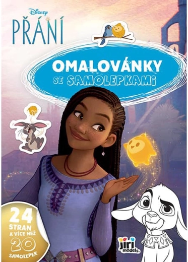 Omalovánka A4 se samolepkami Přání