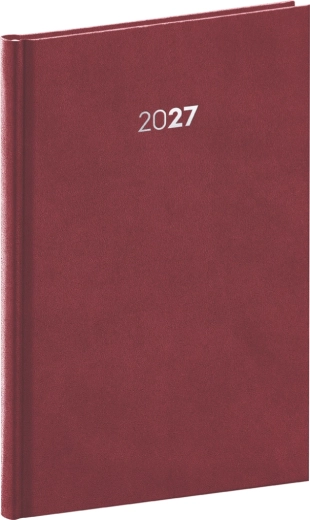 Notique týdenní diář Balakon 2027 bordó 15 × 21 cm