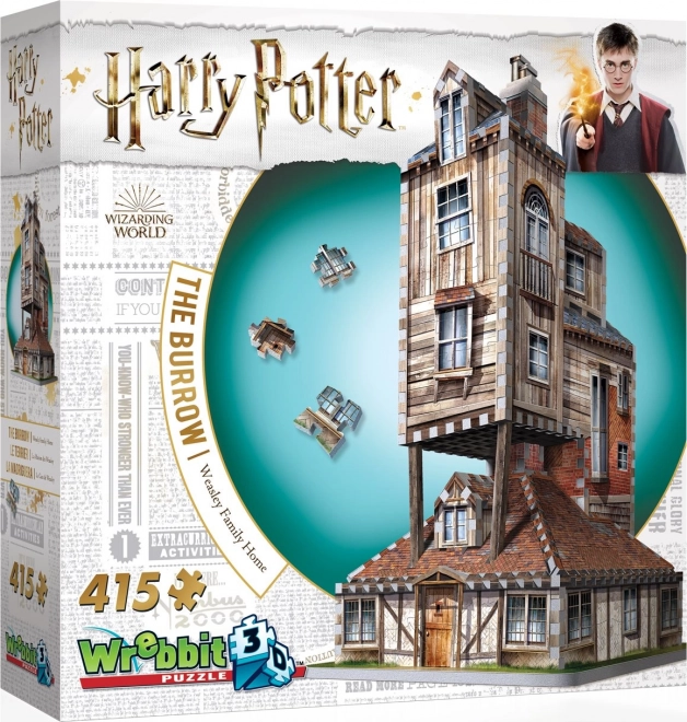 3D puzzle harry potter: doupě 415 dílků