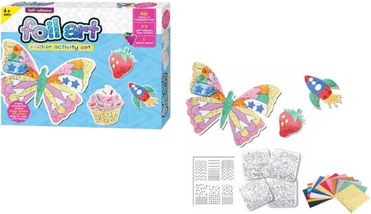 Kreativní sada DIY na výrobu holografických samolepek