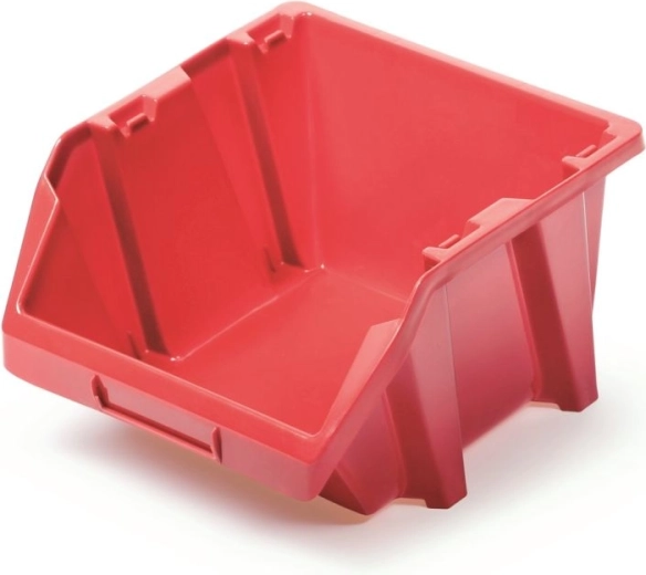 Plastový úložný box Bineer Short 144 × 118 × 84 mm, červený
