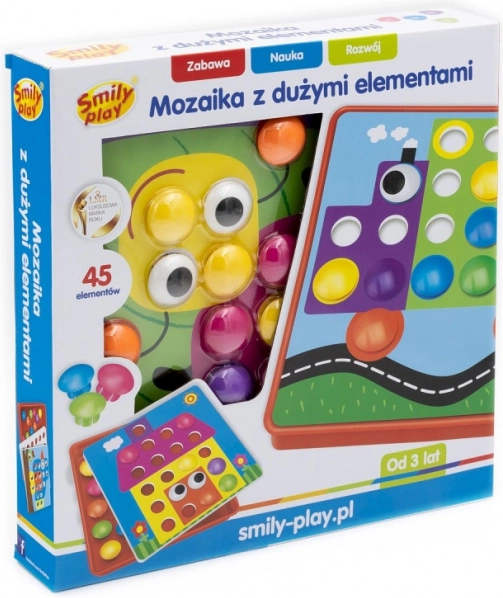 Mozaiková knoflíková skládačka pro děti