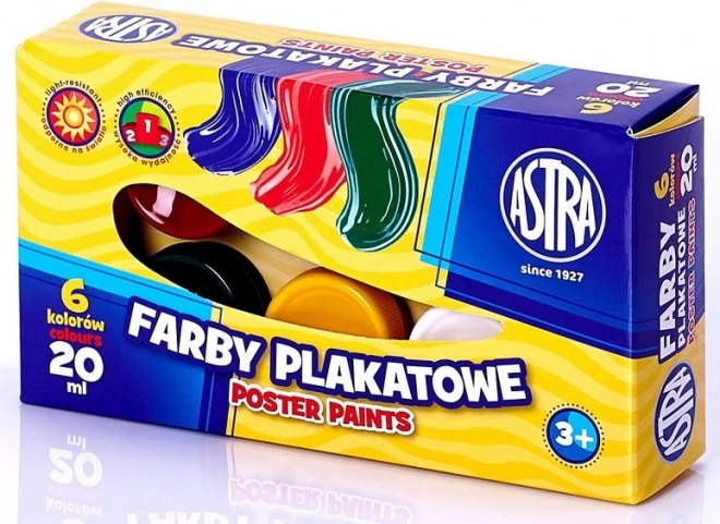 Temperové barvy Astra 6 x 20 ml