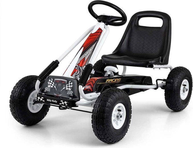 Dětská šlapací motokára MILLY MALLY Thor bílá