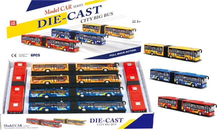 Autobus harmonika 1:32 se světly a zvuky