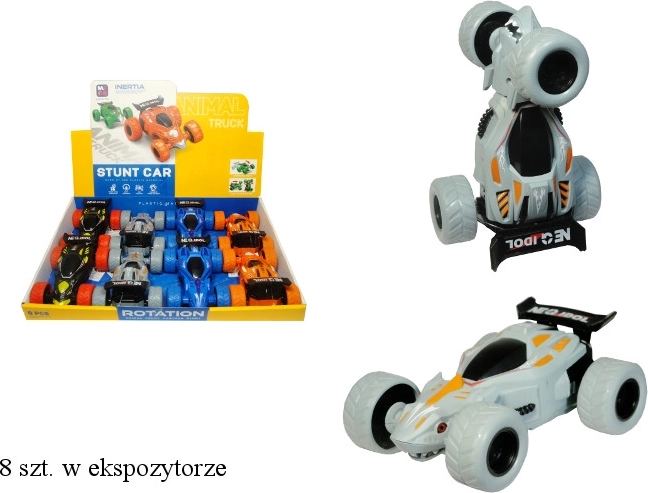 Kaskadérské auto s otočnou osou a friction pohonem