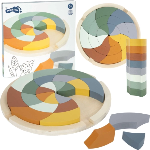 Small Foot barevné puzzle Safari