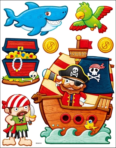 Dekorativní samolepky na zeď piráti