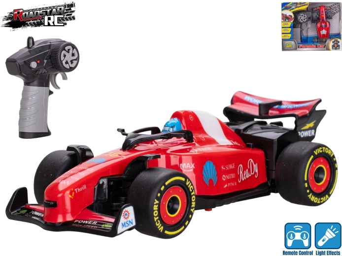RC formule Roadstar se světly 2,4 GHz červená 13,5 cm