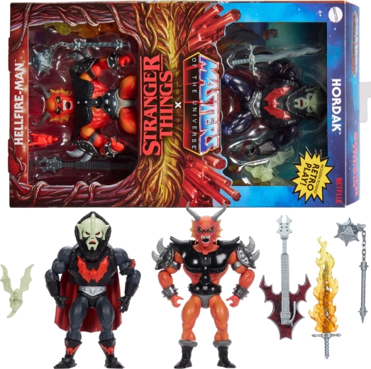 Mattel Masters of the Universe Origins x Stranger Things sada figurek hordak a hellfire-man