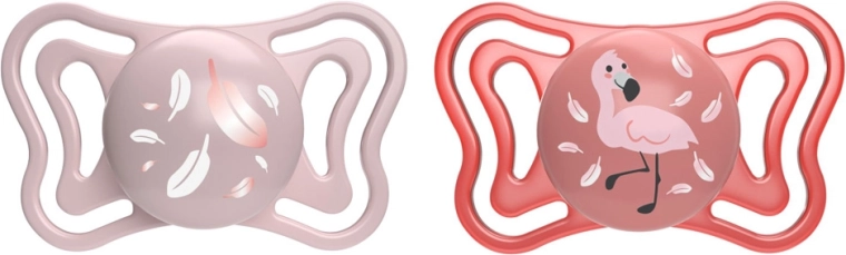 Chicco Physio Light silikonové dudlíky růžové 6–16 měsíců 2 ks