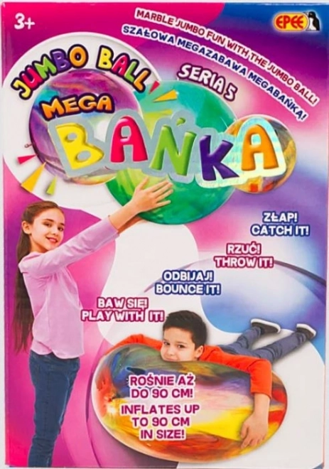 Mega Bublina Barevné Šílenství Modro Zelená