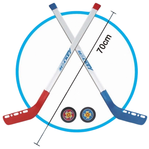 Sada dětských hokejek s pukem – 4 kusy