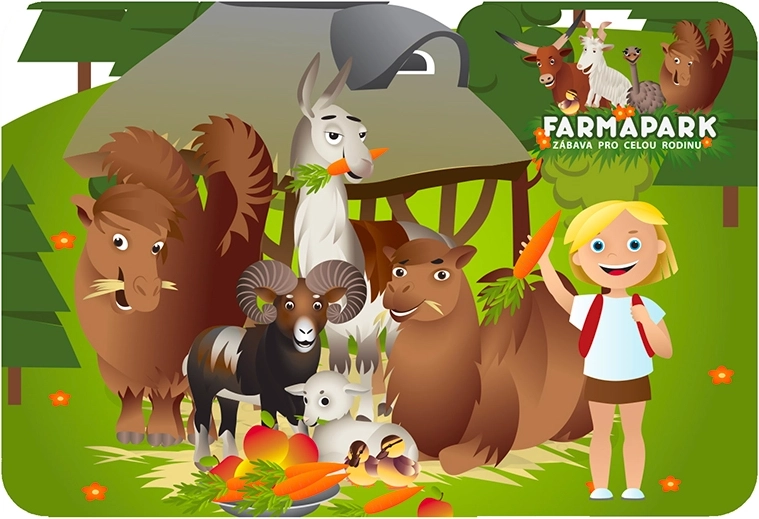 3D prostírání Farmapark zvířátka PRIME