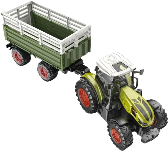 BUDDY TOYS RC traktor s čelním nakladačem a valníkem