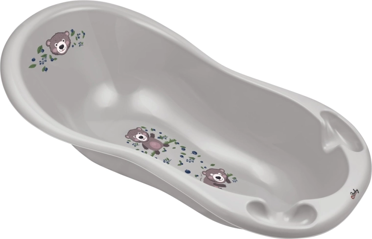 Maltex dětská vanička The Nature Buddies 100 cm medvěd – šedá