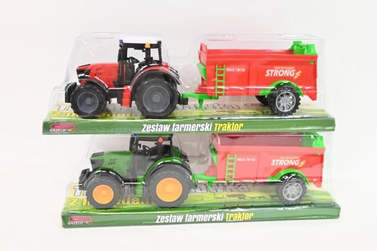 Traktor se zemědělským strojem – sada
