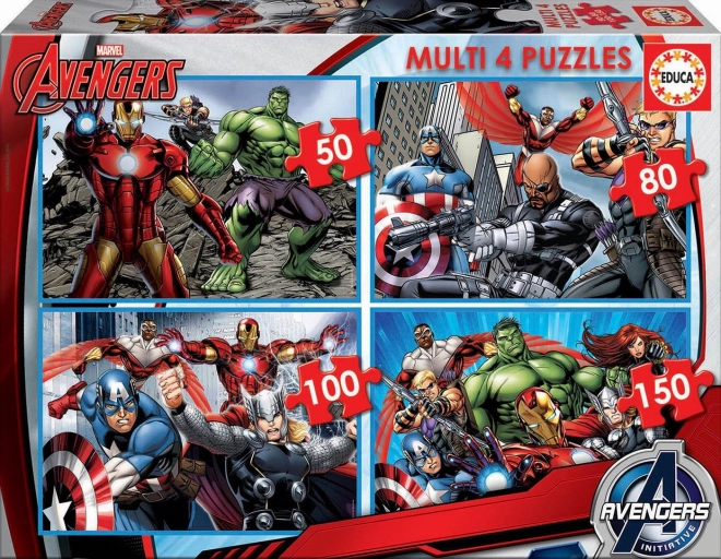 Educa Dětské Puzzle Avengers 4v1