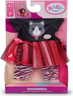 Baby Born šatičky s kočičkou pro panenky 43 cm