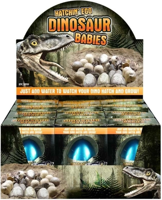 Rostoucí vejce dinosaurus – překvapení do vody