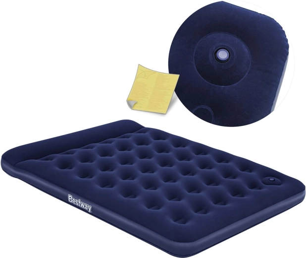 Nafukovací matrace Bestway 203 × 152 × 28 cm s vestavěnou nožní pumpou