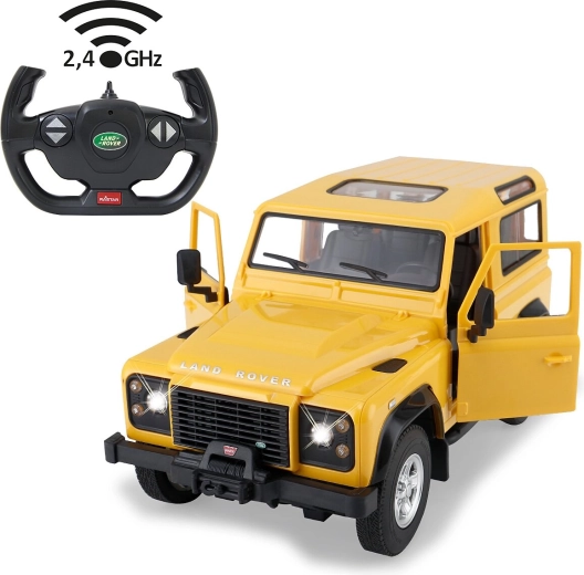 RC model Land Rover Defender 1:14 žlutý