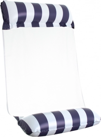 Nafukovací vodní houpací křeslo do bazénu 120 × 70 cm, tmavě modré