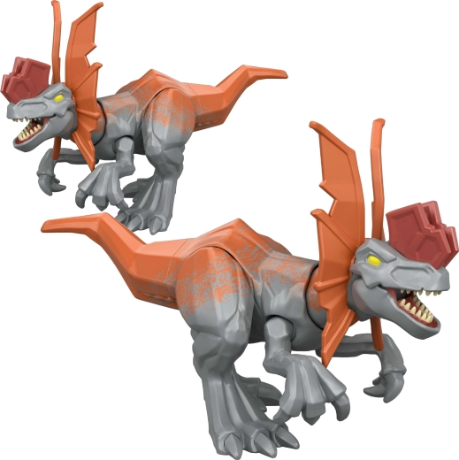 Mattel Jurassic World Mayhem Mix-Ups figurka dilofosaurus 2 v 1