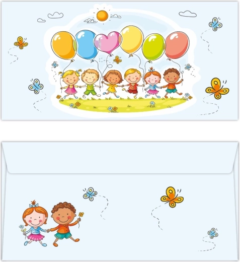 Barevná obálka DL pro děti
