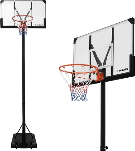 Přenosný basketbalový koš 305 cm Trizand s nastavitelnou výškou