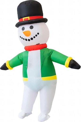 Nafukovací kostým sněhuláka pro dospělé