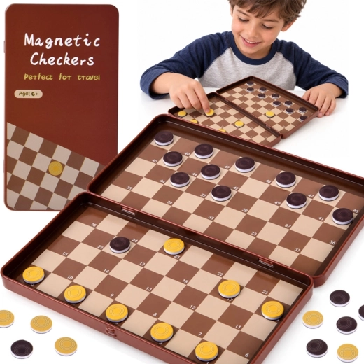 Magnetické cestovní dáma pro 2 hráče