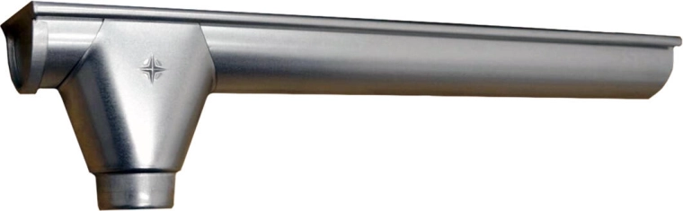 Koncový žlab L+V 330 mm, levý, pozinkovaná ocel