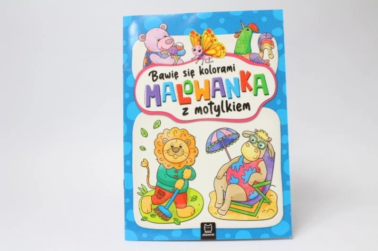 Bawię się kolorami: malovánka s motýlkem