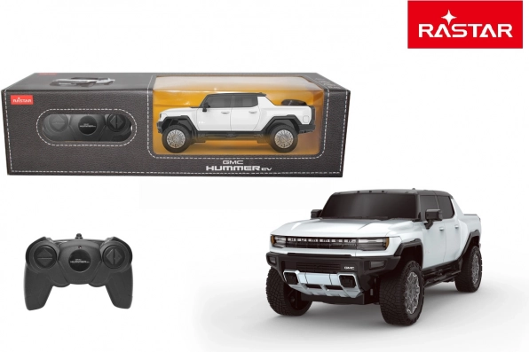 Rc auto gmc hummer ev 1:26 bílá – rastar 2,4 ghz