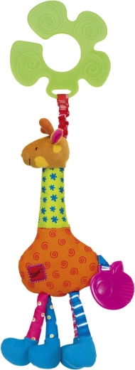 K’s Kids závěsná žirafa Igor s kroužkem na kočárek - 1 kus