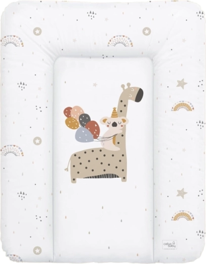 Ceba Baby měkká přebalovací podložka na komodu giraffe 50 × 70 cm