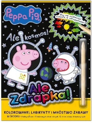 Prasátko Peppa – Ale vyškrabávací knížka: Ale vesmír!